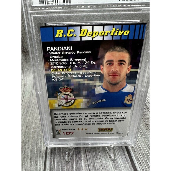 2004 PANINI SPORTS Walter PANDIANI MEGA CRACKS 107 PSA Nm 7 Deportivo La Coruña - Picture 10 of 10